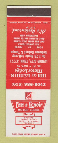 Matchbook Cover - Inn of Lenoir Motor Lodge Lenoir City TN