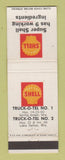 Matchbook Cover - Shell oil gas Spring Green Lake Delton WI WEAR