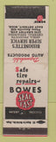 Matchbook Cover - Bowes Seal Fast Auto PARts East Detroit MI Bissonette's WEAR
