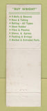 Matchbook Cover - FB Wright Company Dearborn MI V Belts WEAR