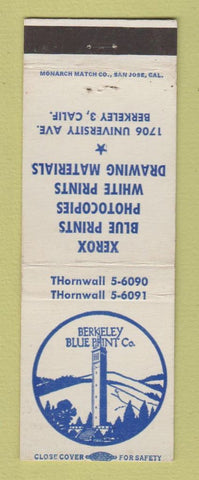 Matchbook Cover - Berkeley Blue Print Company Xerox CA
