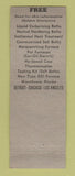 Matchbook Cover - Holden Meatl Baths New Haven CT