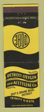 Matchbook Cover - Detroit Oxygen and Acetylene Detroit MI