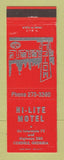 Matchbook Cover - Hi Lite Motel Cordele GA