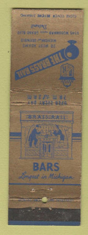 Matchbook Cover - The Brass Rail Bar Detroit MI