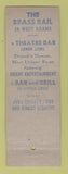 Matchbook Cover - The Brass Rail Bar Detroit MI