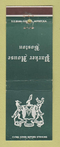 Matchbook Cover - Parker House Boston MA DD Bean