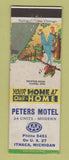 Matchbook Cover - Peters Motel Ithaca MI