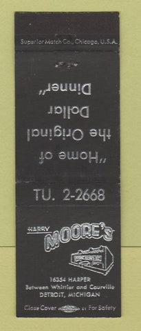 Matchbook Cover - Harry Moore's Detroit MI