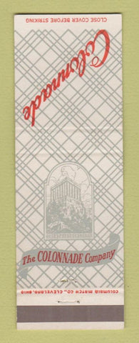 Matchbook Cover - Colonnade Cafeterias Detroit MI