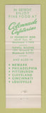 Matchbook Cover - Colonnade Cafeterias Detroit MI