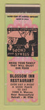 Matchbook Cover - Blossom Inn Restaurant Detroit MI
