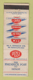 Matchbook Cover - Post Drafting Materials Frederick Post Detroit MI WEAR