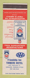 Matchbook Cover - Friendship Inn Timbers Motel Ashland OR
