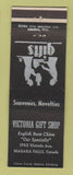Matchbook Cover - Victoria Gift Shop Niagara Falls ON