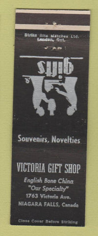 Matchbook Cover - Victoria Gift Shop Niagara Falls ON