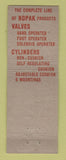 Matchbook Cover - Nopak Air Cylinders Valves Milwaukee WI