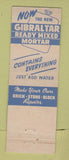 Matchbook Cover - Gibraltar Concrete JL Lumber ST Clair Shores MI
