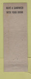Matchbook Cover - Arthur's Tropical Bar Atlantic City NJ ADVANCE WRITING