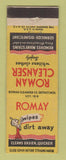 Matchbook Cover - Roman Cleanser Cloth Cleaner