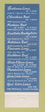 Matchbook Cover - Great Lakes Recreation Bowling Detroit MI Ypsilanti Royal Oak