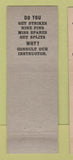 Matchbook Cover - Strathmoor Recreation Bowling Detroit MI WEAR