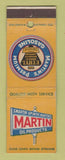 Matchbook Cover - Martin oil gas Ethyl