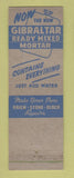 Matchbook Cover - Gibraltar Concrete JL Lumber ST Clair Shores MI