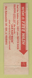 Matchbook Cover - Jax Kar Wash Detroit MI Birmingham