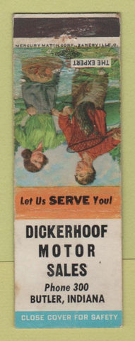 Matchbook Cover - Dickerhoof Motor Sales Butler IN WEAR