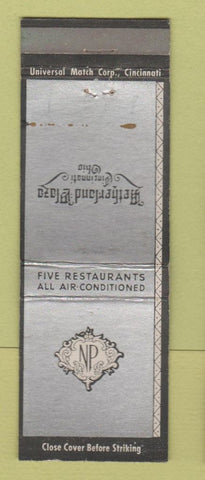 Matchbook Cover - Ntherland Plaza Hotel Cincinnati OH