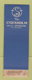 Matchbook Cover - Stockholm Restaurant Detroit MI