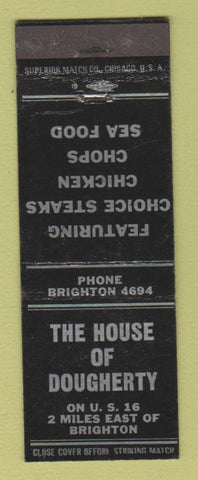 Matchbook Cover - House of Dougherty Brighton MI
