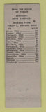 Matchbook Cover - Turoff's Restaurant Marion OH