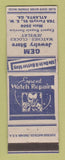Matchbook Cover - Gem Jewelry Store Atlanta GA