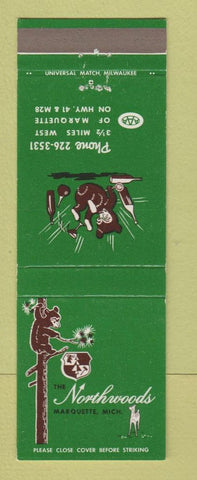 Matchbook Cover - Northwood Marquette MI