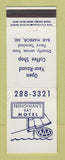 Matchbook Cover - Frenchman's Bay Motel Bar Harbor ME