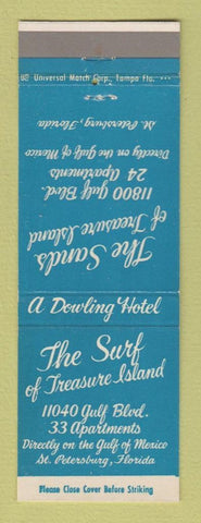 Matchbook Cover - The Surf of Treasure Island St Petersburg FL #1