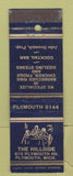 Matchbook Cover - The Hillside Restaurant Plymouth MI