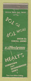Matchbook Cover - Healy's Clothes Detroit MI WEAR Birmingham