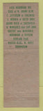Matchbook Cover - Healy's Clothes Detroit MI WEAR Birmingham