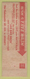 Matchbook Cover - Jax Kar Wash Detroit MI
