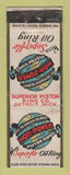 Matchbook Cover - Mor Power Piston Rings WEAR