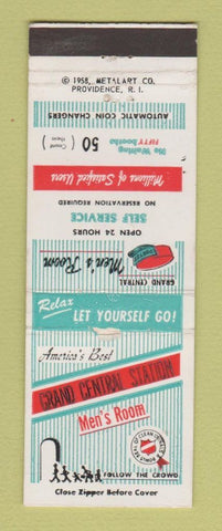 Matchbook Cover - Grand Central Station Men's Room Joke Gag