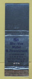 Matchbook Cover - Blu Vue Motel Restaurant Mount Airy NC WEAR