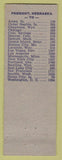 Matchbook Cover - Berry's Motel Fremont NE WEAR