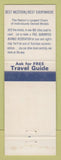 Matchbook Cover - Bel Aire Motel Perry GA Best Western