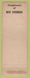 Matchbook Cover - Paddock Bar Detroit MI WEAR