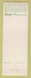 Matchbook Cover - Jerry's Restaurants