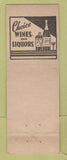 Matchbook Cover - Mount Elliot Cafe Detroit MI
